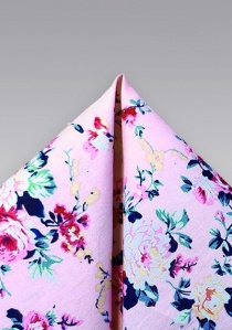 Decoratieve sjaal katoen bloemmotief staalblauw