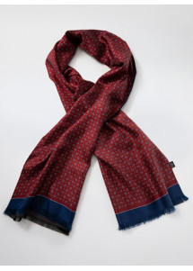 Krawattenschal  Paisley mittelrot