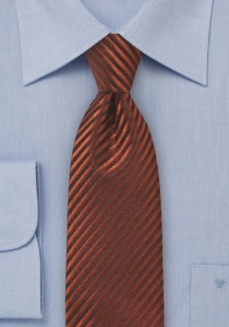 Zakelijke stropdas streep structuur bruin rood
