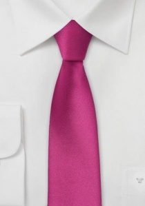 Smalle Zijde stropdas roze