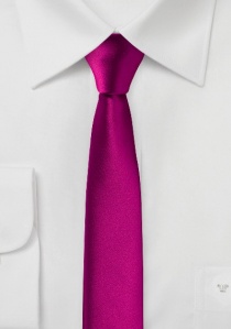 Extra slanke zakelijke stropdas magenta