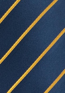 Zakelijke stropdas marineblauw oranje oranje