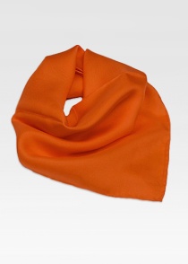sjaal zijde koper-oranje vlakte