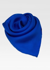 Dame sjaal zijde ultramarijnblauw effen