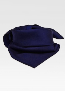 sjaal zijde donkerblauwe effen