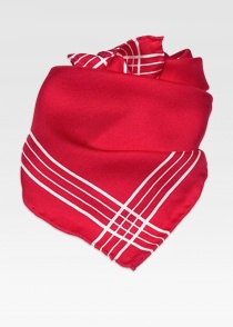Dames sjaal rood gestreept