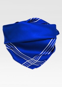 Dame sjaal blauw gestreept