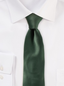 Seiden-Krawatte dezenter Glanz dunkelgrün