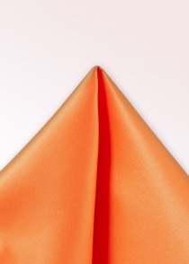 Zakdoek zijde effen oranje