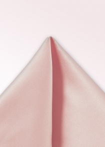 Zakdoek zijde effen blush roze