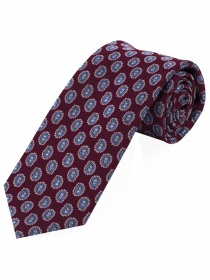 Modieuze stropdas met paisley motief bordeaux rood