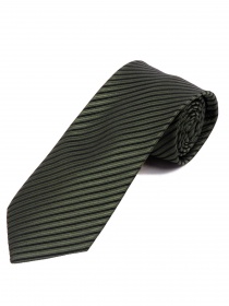 Zakelijke stropdas strepen inkt zwart olijf