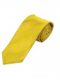 Heren stropdas lijn structuur geel