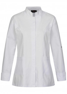 Dames koksjas in wit - Slim Fit
