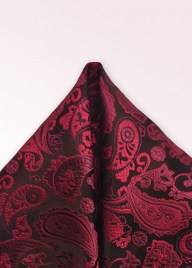 Decoratieve sjaal paisley motief donkerrood