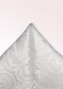 Decoratieve sjaal paisley motief wit