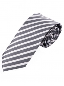 Zakelijke stropdas blok strepen parel wit zilver
