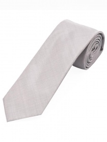 Satijnen stropdas zijde monochroom zilver