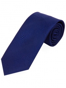 Smalle stropdas koningsblauw structuurpatroon
