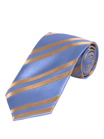 Streifen-Krawatte himmelblau creme