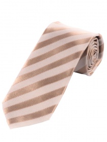 Zakelijke stropdas effen streep oppervlak ecru