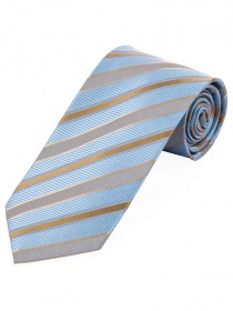 Streifen-Krawatte himmelblau creme