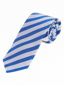 Krawatte modisches Streifen-Dekor weiß  ultramarin nachtschwarz