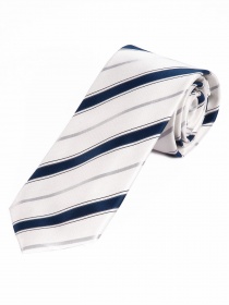 Heren slanke stropdas stijlvol streeppatroon wit