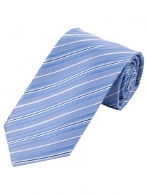Markante Krawatte gestreift eisblau perlweiß navyblau