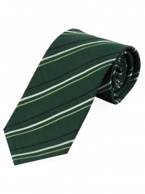 Krawatte stylisches Streifenmuster dunkelgrün