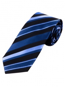 Business Tie Sweeping Stripe Pattern Royal Blue