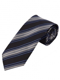 Optimum Business Tie Stripe Design Donkergrijs