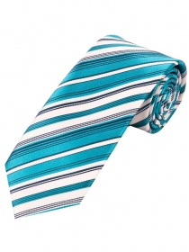 Perfect Tie Stripe Patroon Lagoon Donkerblauw Wit