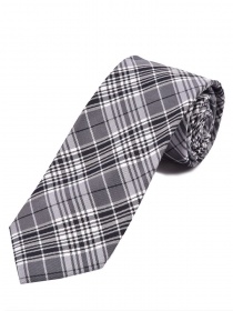 Zakelijke stropdas zwart sneeuwwit