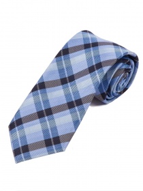 Ruitjespatroon Zakelijke stropdas lichtblauw