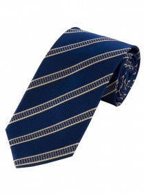 Krawatte Struktur-Muster Streifen navy champagner