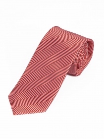 Overlangse stropdas rood structuurpatroon