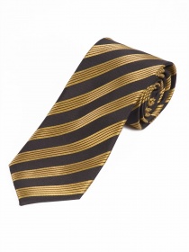 Stropdas stropdas donker bruin geel