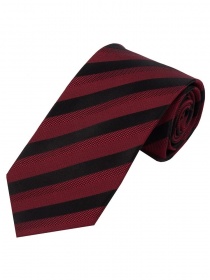 Lange stropdas blok strepen midden rood