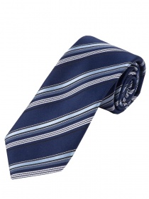 Prachtige XXL Business Tie Stripe Pattern Navy