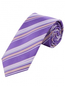 Prachtige XXL Business Tie Stripe Design Paars Wit