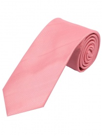 XXL-Krawatte monochrom Streifen-Struktur rosé
