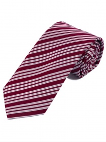 Oversized Stripe Business Tie Parelmoer Wit