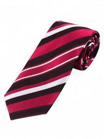 XXL stropdas modern streepdesign rood wit