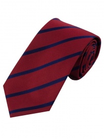 Sevenfold-Krawatte Streifendesign rot navy
