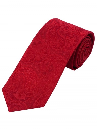 Sevenfold-Krawatte Paisley rot