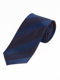 Brede zakelijke stropdas marineblauw