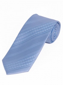Breite Krawatte einfarbig Streifen-Struktur taubenblau