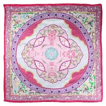 Dames sjaal "Oriënt" roze wit paars