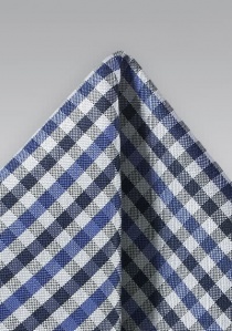 Vichy-Karo sjaal koninklijk blauw marineblauw